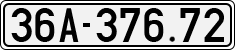 License plate of Vietnam, Cars