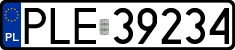 License plates of Poland, Regular car plates