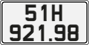 License plate of Vietnam, Cars