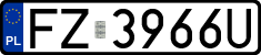 License plates of Poland, Regular car plates