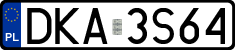 License plates of Poland, Regular car plates