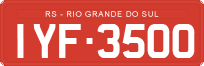 License plate of Brazil, Commercial vehicles (1990)