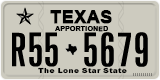 Texas, Apportioned vehicles (2012) (A12-3456)