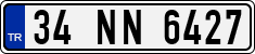 License plate of Turkey, Regular plates