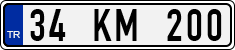 License plate of Turkey, Regular plates