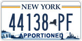 New York, Specialty plates (12345-AB)