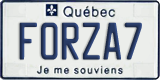 Quebec, Vanity Plates