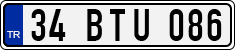 License plate of Turkey, Regular plates