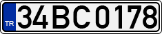 License plate of Turkey, Regular plates