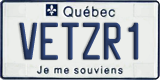 Quebec, Vanity Plates