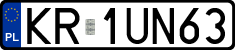 License plates of Poland, Regular car plates