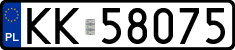 License plates of Poland, Regular car plates