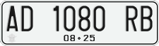 License plate of Indonesia, Regular plates