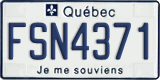 Quebec, Commercial vehicles (FAB1234)