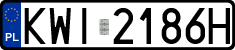 License plates of Poland, Regular car plates