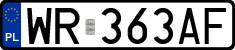 License plates of Poland, Regular car plates