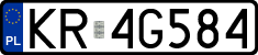 License plates of Poland, Regular car plates