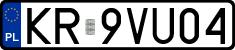 License plates of Poland, Regular car plates