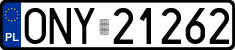 License plates of Poland, Regular car plates