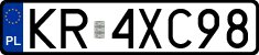 License plates of Poland, Regular car plates