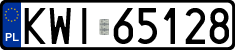License plates of Poland, Regular car plates