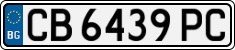License plate of Bulgaria, Cars