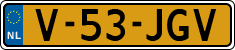 License plate of the Netherlands, Light Commercial Vehicles (1994 system)