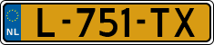 License plate of the Netherlands, Cars