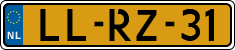 License plate of the Netherlands, Cars