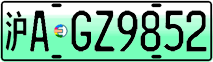 License plate of China, Electric vehicles