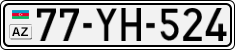 License plate of Azerbaijan, Cars