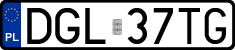 License plates of Poland, Regular car plates