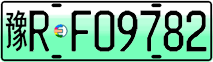License plate of China, Electric vehicles