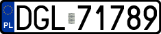 License plates of Poland, Regular car plates