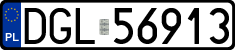 License plates of Poland, Regular car plates