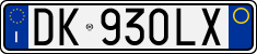 License plate of Italy, Cars (1994 year series)