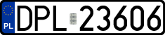License plates of Poland, Regular car plates