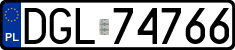 License plates of Poland, Regular car plates