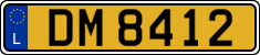 License plate of Luxembourg, 2003 year system