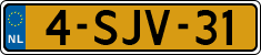 License plate of the Netherlands, Cars
