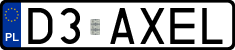 License plates of Poland, Vanity Plates