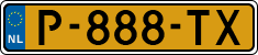 License plate of the Netherlands, Cars