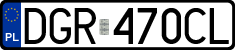 License plates of Poland, Regular car plates