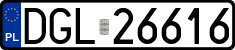License plates of Poland, Regular car plates