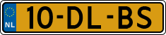 License plate of the Netherlands, Cars