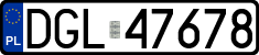 License plates of Poland, Regular car plates