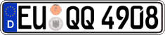 German license plate, Regular plates