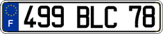 French license plate, FNI