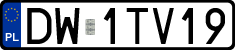 License plates of Poland, Regular car plates