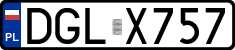 License plates of Poland, Regular car plates